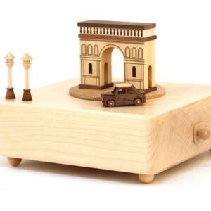 Papyrus Wooderful Wooden Arch of Triumph Arc de Triomphe Music Box